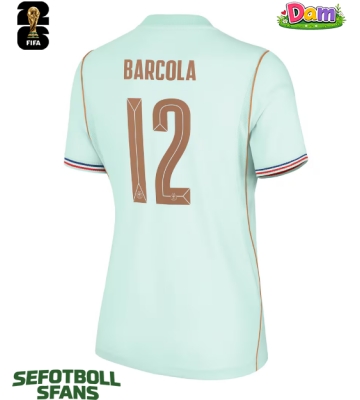 Frankrike Bradley Barcola #12 Bortatröja Kvinnor VM 2026 Kortärmad